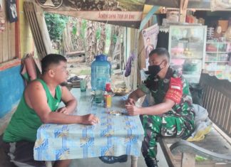 Serka Mulyono Selalu Ingatkan Warga Untuk Jaga Prokes dan Jaga Imun Tubuh