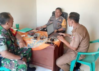 Sertu Supriono Ajak Aparatur Kampung Untuk Sama Sama Ingatkan Masyarakat Tentang Prokes