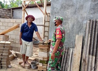 Sertu Lilik Mujio Himbau Masyarakat Untuk Selalu Disiplin Menerapan Prokes