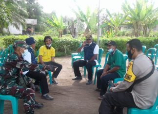 Koptu Priyanto Meminta Warga Yang Tengah Menggelar Pesta Hajatan Untuk Tetap Menerapkan Prokes dan Jaga Jarak