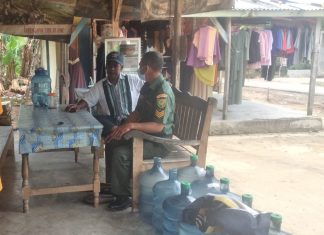 Mendekati Hari Raya Idul Fitri, Serka Mulyono Minta Masyarakat Tingkatkan Keamana Kampung