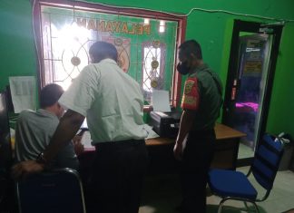 Babinsa Kampung Hargo Rejo dan Aparatur Kampung Setempat Harus Jadi Contoh Penerapan Prokes