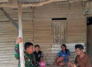 Cegah Penyebaran Penyakit DBD, Babinsa Koramil 426-02/Mgl Himbau Masyarakat Jaga Kebersihan Lingkungan