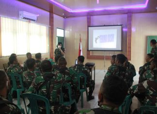 Anggota Kodim 0426 Tuba, Mendapatkan Penyuluhan Kesehatan Dari Denkesyah 02.04.03 Bandar Lampung