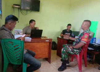 Peran Aktif Babinsa, Sertu Supriyono Laksanakan Komsos Dengan Perangkat Kampung