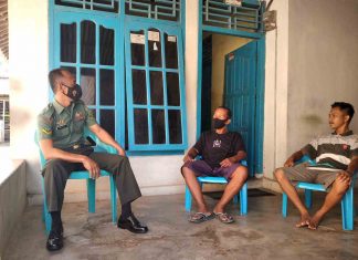 Melalui komsos, Serda Heri S Ajak Warga Binaan Manfaatkan Pekarangan Rumah Untuk Bercocok Tanam