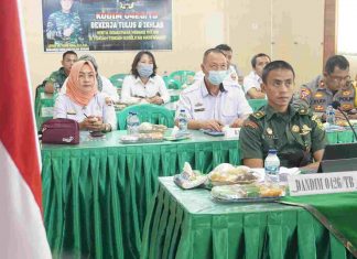 Percepat Penanganan Covid-19, Kodim 0426 Tuba Vicon Bersama Aster Panglima TNI