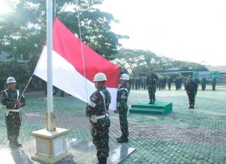 Dandim 0426 Tuba, Pimpin Upacara Mingguan dan Korps Raport Pindah Satuan