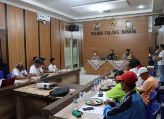 Dandim 0426 Tuba, Membuka Kegiatan Refresh Perwasitan Persatuan Lawn Tenis Indonesia(Pelti) di Mapolres Tuba