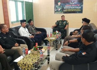 Kodim 0426/Tulang Bawang, Terima Audiensi KPU Kabupaten Tulang Bawang