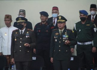 Dandim 0426 Tuba, Dengarkan Pidato Presiden Jelang HUT RI Ke 77 di Gedung DPRD Tulang Bawang