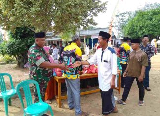 Pererat Silaturahmi, Koptu Purwoko Hadiri Tabligh Akbar Dalam Rangka HUT RI ke 77 dan HUT Desa Panca Warna Ke 39