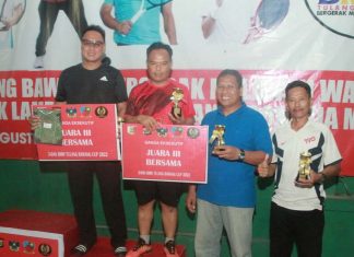 Dandim 0426 Tuba Bersama Danlanud Pangeran M.Bun Yamin, Raih Juara 3 Piala 3-DAN BMW Tulang Bawang Cup 2022