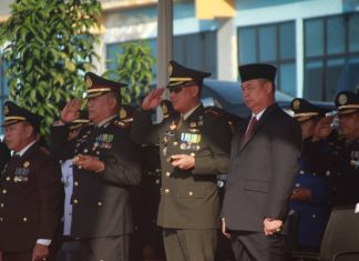 Dandim 0426 Tuba, Hadiri Upacara Peringatan HUT RI Ke 77 di Lapangan Kantor Bupati Mesuji