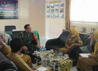 Dandim 0426 Tuba, Terima Audiensi Dari SDN 01 Gunung Sakti