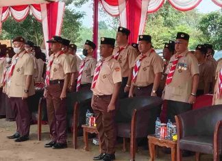 Danramil 426-02/Menggala, Hadiri HUT Ke-61 Pramuka Tahun 2022