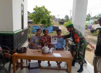Serda Ludin Babinsa Koramil 426-03/Rwj, Sosialisasikan Penerimaan Prajurit TNI AD