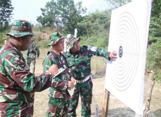 Asah Kemampuan Prajurit, Kodim 0426 Tuba Gelar Latihan Menembak