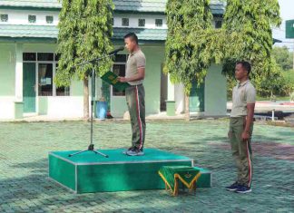 Kodim 0426 Tuba, Gelar Upacara Peringatan Hari Olahraga Nasional ke-39