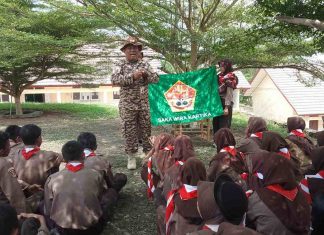 Babinsa Koramil 426-04/BA, Bina Karakter Pemuda Melalui Gerakan Pramuka