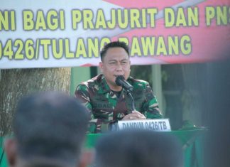 Dandim 0426 Tuba, Tegaskan TNI Akan Selalu Solid Sampai Kapanpun