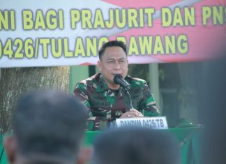 Dandim 0426 Tuba, Tegaskan TNI Akan Selalu Solid Sampai Kapanpun