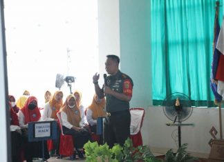 Dandim 0426 Tuba, Berikan Materi Wawasan Kebangsaan kepada Mahasiswa Universitas Megou Pak