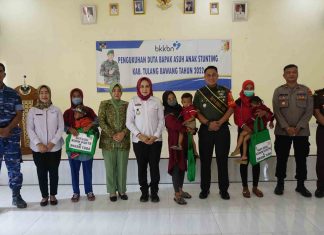 Dandim 0426 Tuba Dinobatkan Menjadi Bapak Stunting Oleh Bupati Tuba