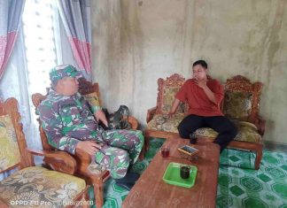 Jaga Hubungan Baik, Sertu Budiman Anjangsana ke Rumah Warga Binaan