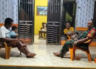Bebainsa Desa Sungai Buaya, Ajak Warga Untuk Kompak Jaga Kebersihan Lingkungan
