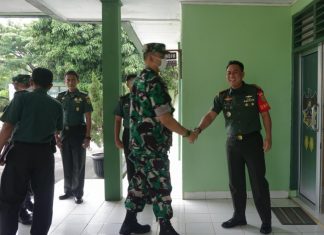 Kodim 0426 Tuba, Terima Kunjungan Kerja Tim Slog Kodam II/Swj