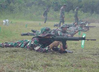 Tingkatkan Kemampuan Prajurit, Kodim 0426 Gelar Latihan Menembak