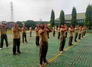 Jaga Kebugaran Tubuh, Anggota Kodim 0426 Tuba Laksanakan Senam dan Lari Pagi