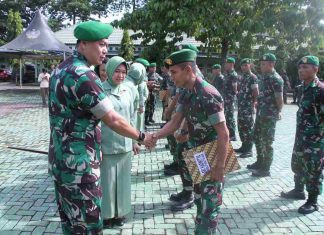 Dandim 0426 Tuba, Pimpin Acara Kopraport Pindah dan Masuk Satuan