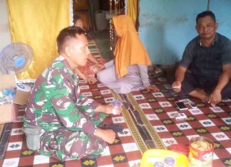 Peduli Warga Binaan, Serka Basurudin Besuk Warganya Yang Tengah Sakit