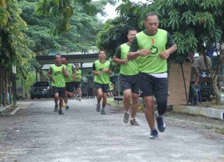 Kodim 0426 Tuba, Gelar Tes Kesegaran Jasmani Prajurit
