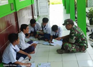Peduli Generasi Muda, Babinsa Sungai Sidang Berikan Materi Wawasan Kebangsaan