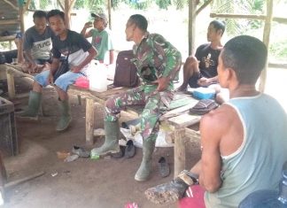 Sertu Maisi Gelar musyawarah Dengan Kelompok Tani