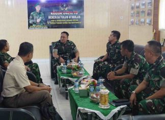 Kodim 0426 Tuba, Terima Kunjungan Kerja Dari Tim Aswasev Sintelad