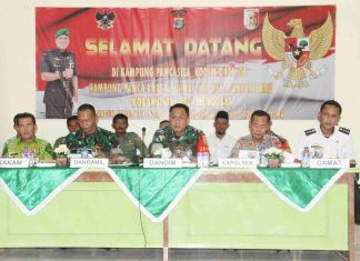 Dandim 0426 Tuba, Hadiri Vicon Dialog Interaktif Pemberdayaan Kampung Pancasila
