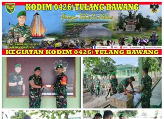 Kodim 0426 Tuba, Distribusikan Vitamin HB-VIT 500 Untuk Babinsa