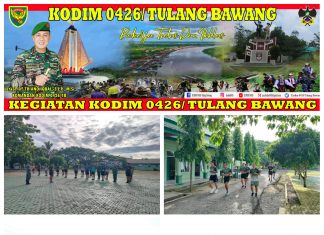 Kodim 0426 Tulang Bawang Melaksanakan Kegiatan Olahraga Bersama