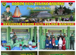 Dalam Rangka Hari Juang Kartika Kodim 0426 Tulang Bawang Menggelar Kegiatan Bakti Sosial Berupa Sunatan Masal Dan Santunan Anak Yatim Piatu