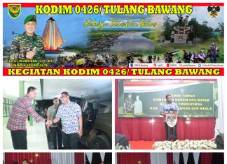Acara Ramah Tamah Bersama Danrem 043 Garuda Hitam Ke Kodim 0426 Tulang Bawang