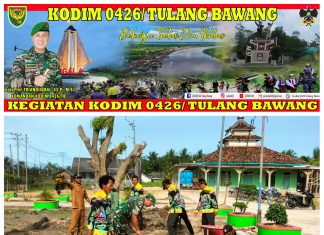 Melaksanakan Gotong Royong Bersama Aparatur Desa Dan Warga Binaan, Serda Ludin Memotivasi Agar Selalu Senantiasa Menjaga Kebersihan