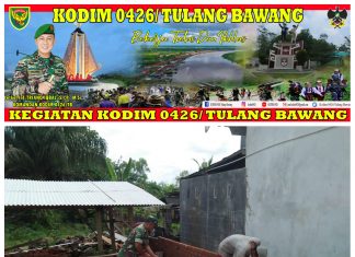 Kepedulian Serma Slamet Riyadi Kepada Masyarakat Binaan nya Sehingga Turun Langsung Membantu Pembuatan Pagar Musolah