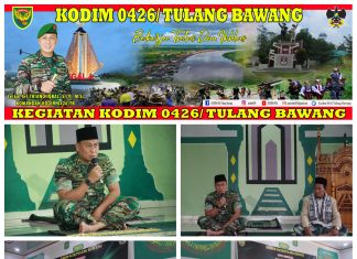 Kodim 0426 Gelar Doa Bersama Dalam Rangka Menyambut HUT Kodam II Sriwijaya Yang Ke 77