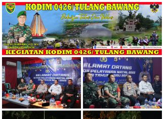 Dandim 0426 Tulang Bawang Dan Kapolres Tulang Bawang Pimpin langsung Patroli Pergantian Malam Tahun Baru