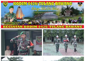 Upacara Bendera Mingguan, Dandim 0426 Tulang Bawang Sebagai inspektur Upacara