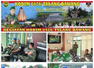 Kegiatan Sosialisasi Operasi Gaktib Dan Ops Yustisi Dari Denpom II/3 Bandar Lampung Berlangsung Di Kodim 0426 Tulang Bawang